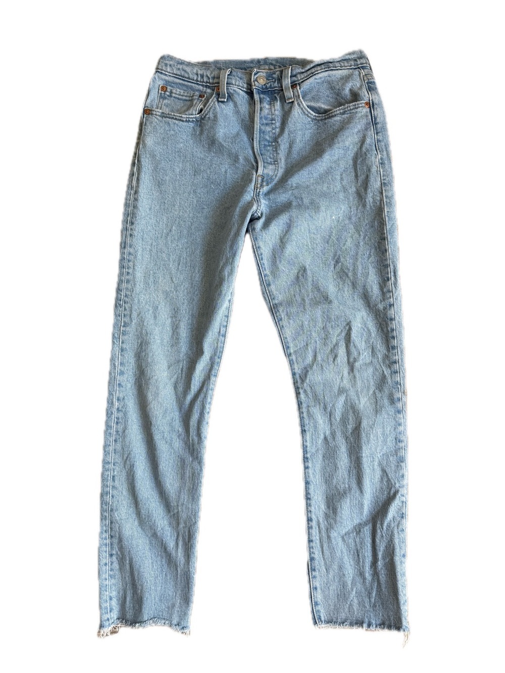 LEVI’S 501 Button Fly Skinny Leg Medium Wash Jeans